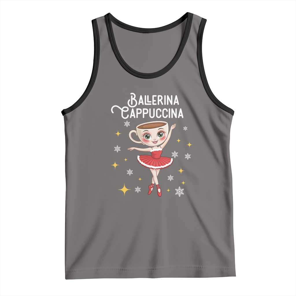 Ballerina Cappuccina Christmas Tank Top Italian Brainrot Meme - Wonder Print Shop