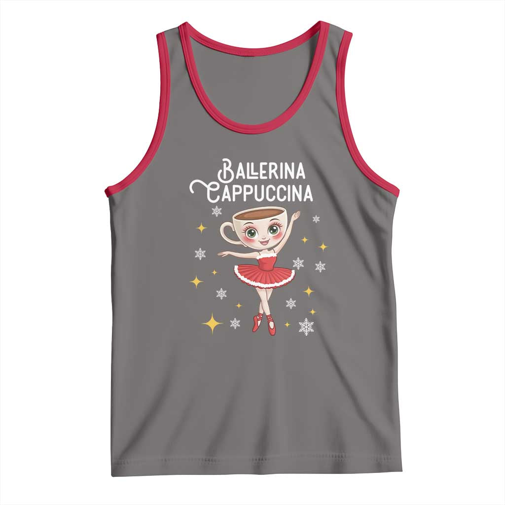 Ballerina Cappuccina Christmas Tank Top Italian Brainrot Meme - Wonder Print Shop