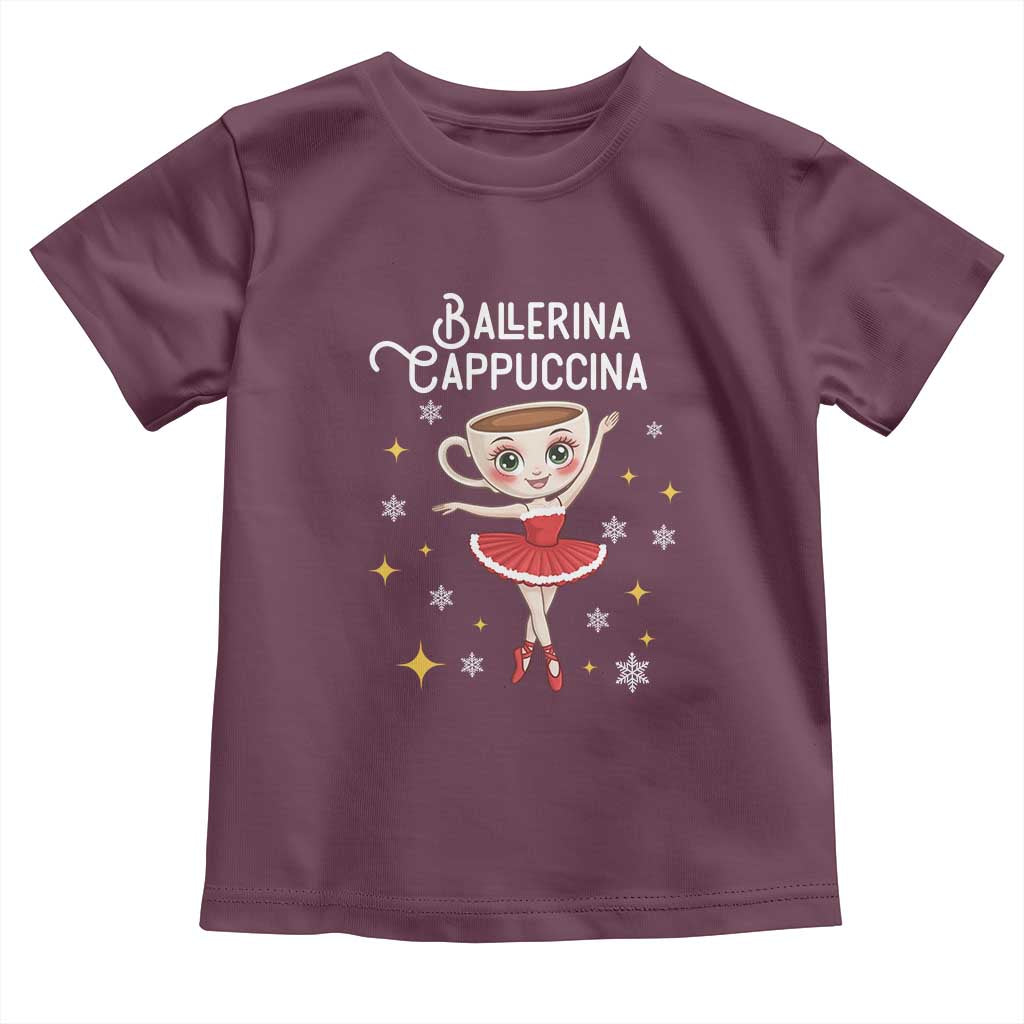Ballerina Cappuccina Christmas Toddler T Shirt Italian Brainrot Meme - Wonder Print Shop