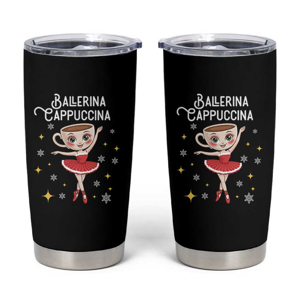 Ballerina Cappuccina Christmas Tumbler Cup Italian Brainrot Meme