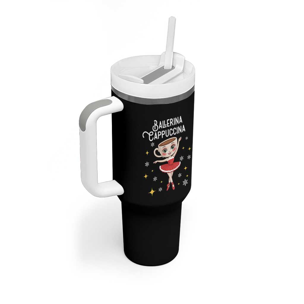 Ballerina Cappuccina Christmas Tumbler With Handle Italian Brainrot Meme
