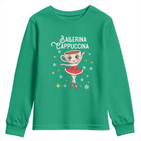 Ballerina Cappuccina Christmas Youth Sweatshirt Italian Brainrot Meme - Wonder Print Shop