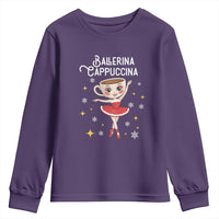 Ballerina Cappuccina Christmas Youth Sweatshirt Italian Brainrot Meme - Wonder Print Shop