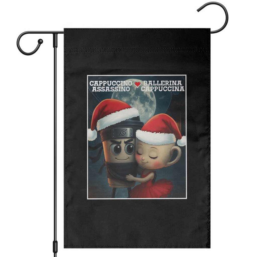 Funny Christmas Couple Garden Flag Italian Brainrot Meme - Wonder Print Shop