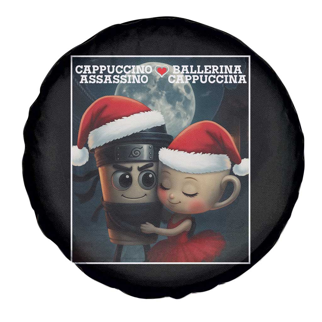 Funny Christmas Couple Spare Tire Cover Italian Brainrot Meme - Wonder Print Shop