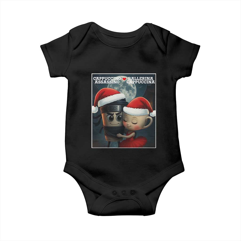 Funny Christmas Couple Baby Onesie Italian Brainrot Meme - Wonder Print Shop