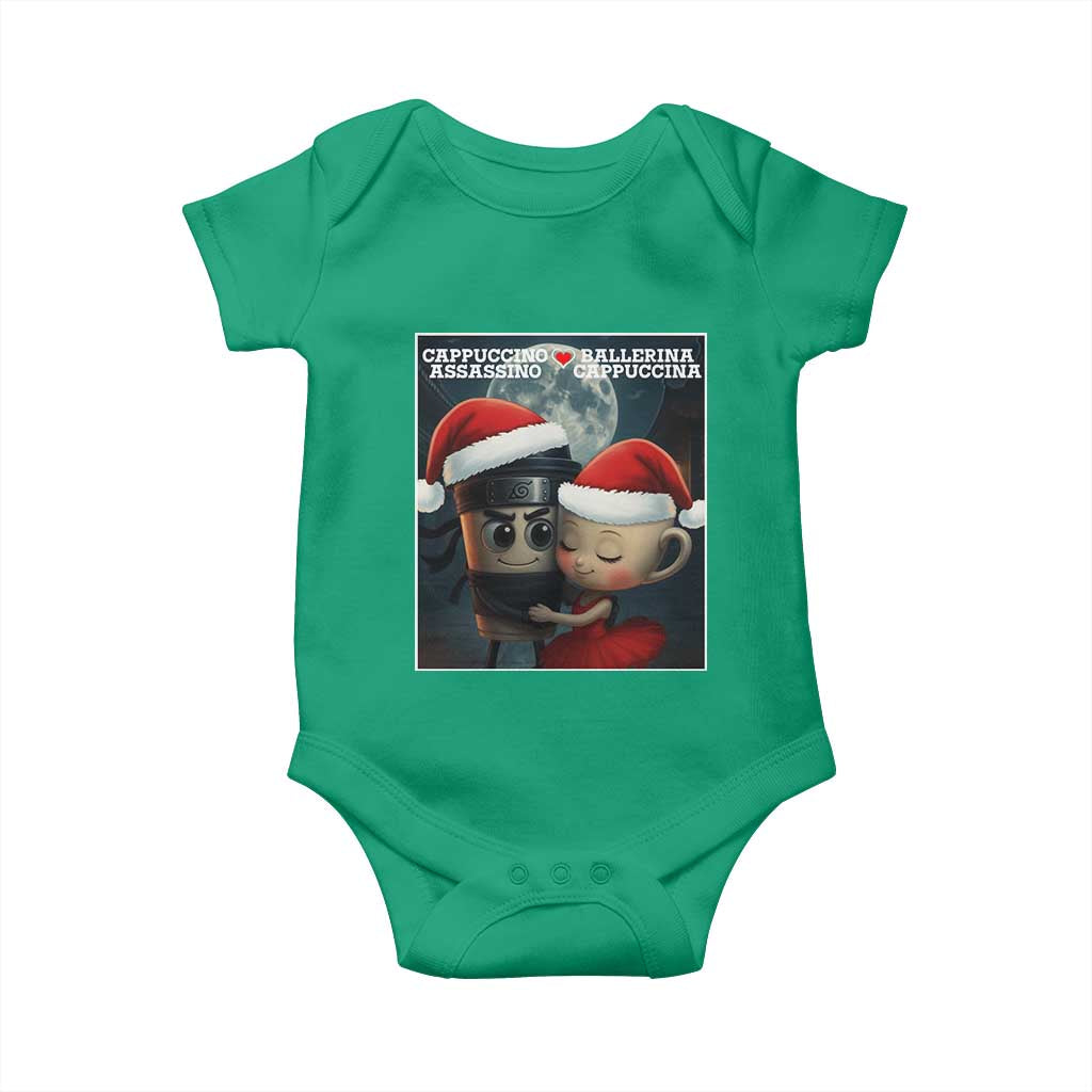 Funny Christmas Couple Baby Onesie Italian Brainrot Meme - Wonder Print Shop