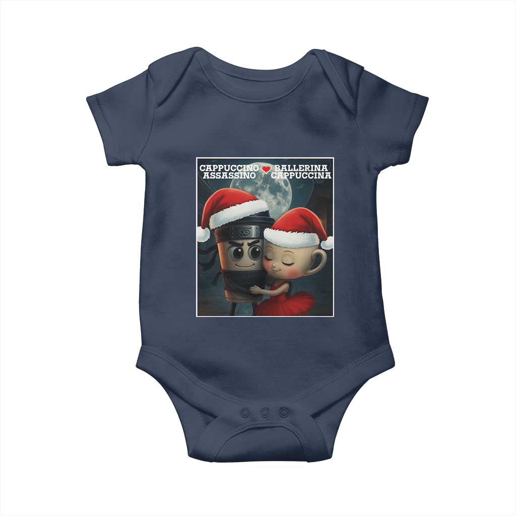 Funny Christmas Couple Baby Onesie Italian Brainrot Meme - Wonder Print Shop