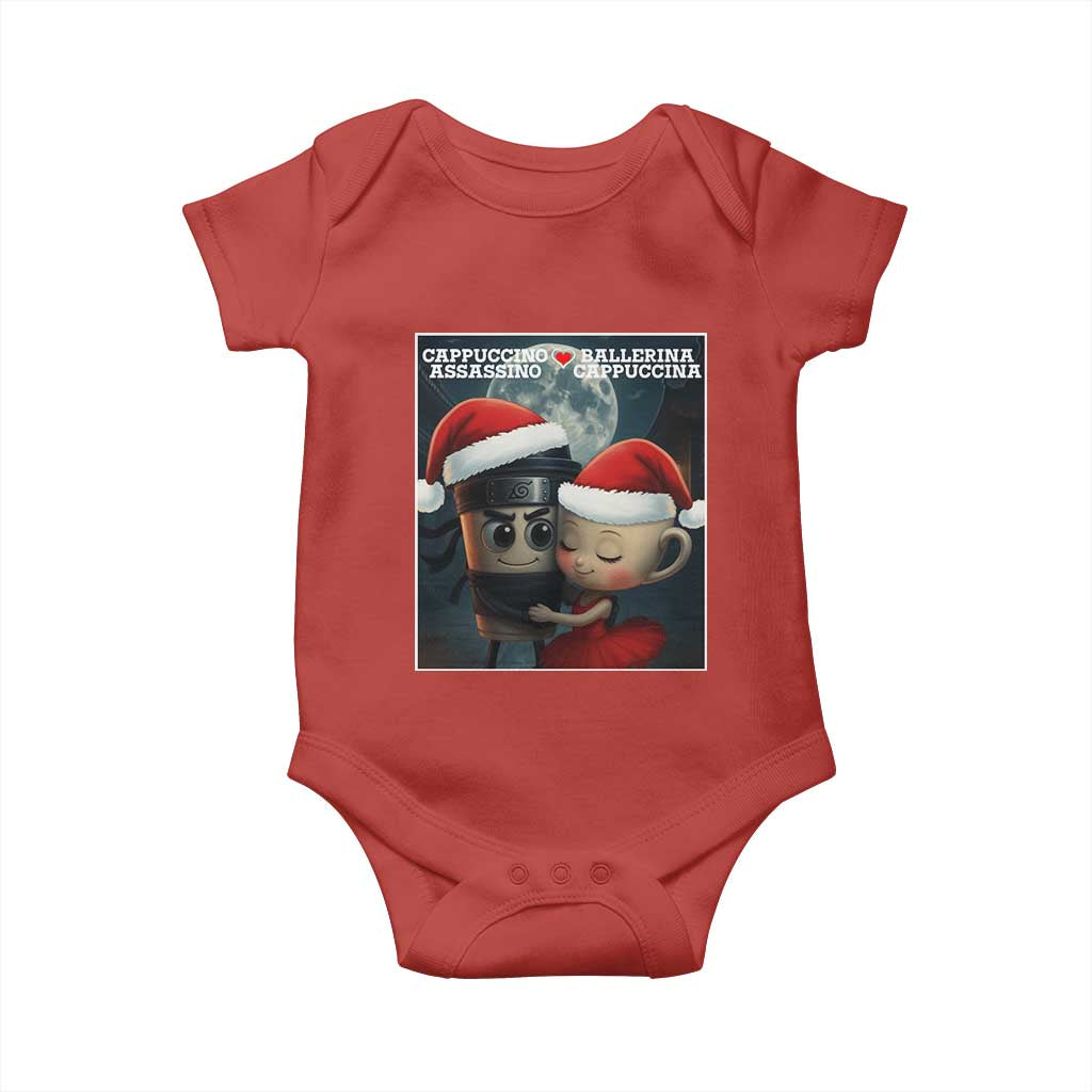Funny Christmas Couple Baby Onesie Italian Brainrot Meme - Wonder Print Shop