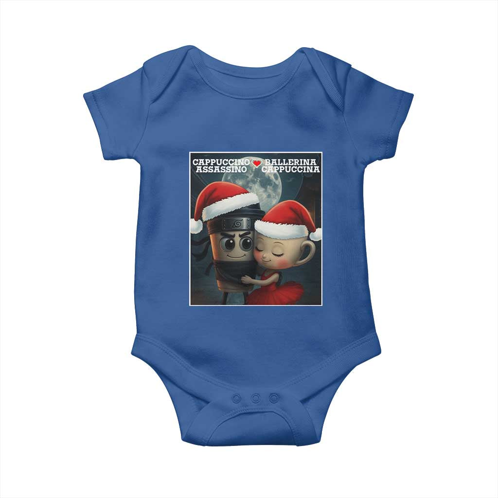 Funny Christmas Couple Baby Onesie Italian Brainrot Meme - Wonder Print Shop