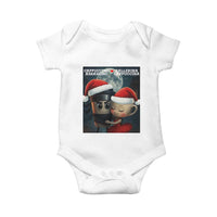 Funny Christmas Couple Baby Onesie Italian Brainrot Meme - Wonder Print Shop