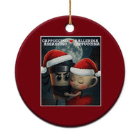 Funny Xmas Couple Ceramic Ornament Italian Brainrot Meme - Wonder Print Shop