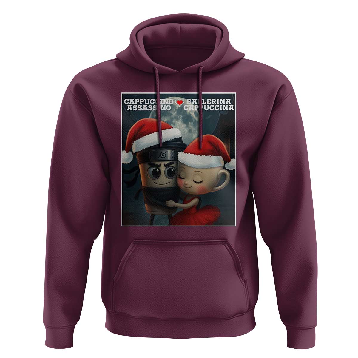 Funny Christmas Couple Hoodie Italian Brainrot Meme - Wonder Print Shop