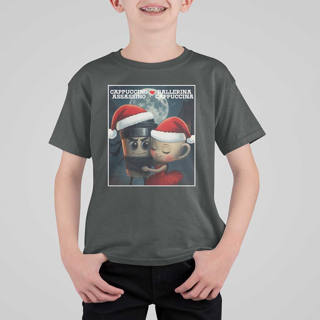 Funny Christmas Couple T Shirt For Kid Italian Brainrot Meme - Wonder Print Shop
