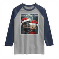 Funny Christmas Couple Raglan Shirt Italian Brainrot Meme - Wonder Print Shop