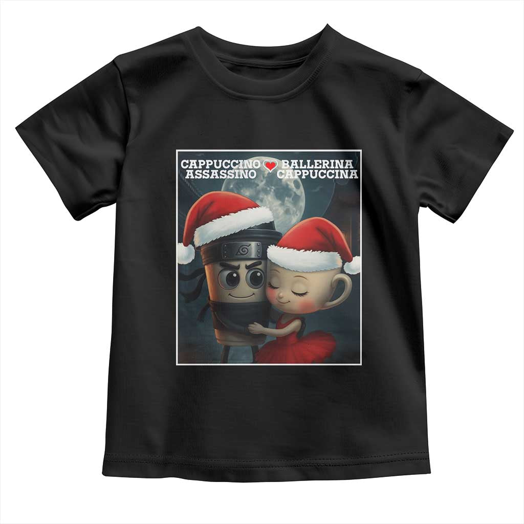 Funny Christmas Couple Toddler T Shirt Italian Brainrot Meme - Wonder Print Shop