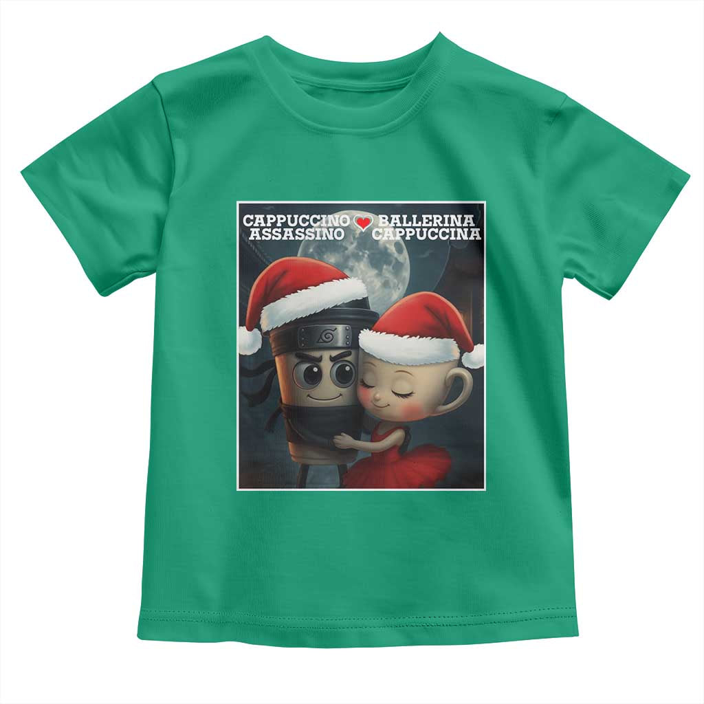 Funny Christmas Couple Toddler T Shirt Italian Brainrot Meme - Wonder Print Shop