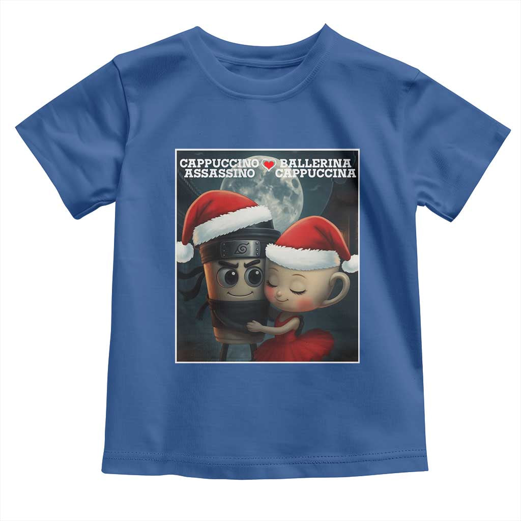 Funny Christmas Couple Toddler T Shirt Italian Brainrot Meme - Wonder Print Shop