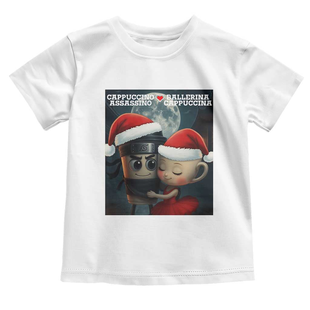 Funny Christmas Couple Toddler T Shirt Italian Brainrot Meme - Wonder Print Shop