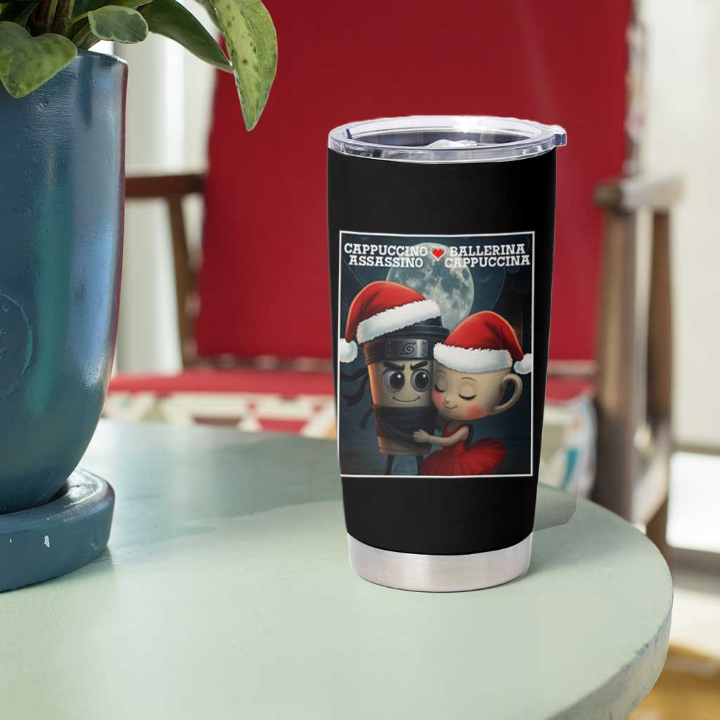 Funny Christmas Couple Tumbler Cup Italian Brainrot Meme - Wonder Print Shop