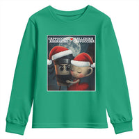Funny Christmas Couple Youth Sweatshirt Italian Brainrot Meme - Wonder Print Shop