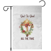 Cross Christian Christmas Garden Flag God Is Good All The Time - Wonder Print Shop
