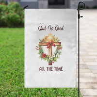 Cross Christian Christmas Garden Flag God Is Good All The Time - Wonder Print Shop