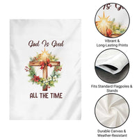 Cross Christian Christmas Garden Flag God Is Good All The Time - Wonder Print Shop