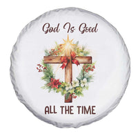 Cross Christian Christmas Spare Tire Cover God Is Good All The Time - Wonder Print Shop