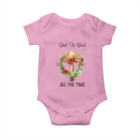 Cross Christian Christmas Baby Onesie God Is Good All The Time - Wonder Print Shop