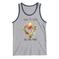 Cross Christian Christmas Tank Top God Is Good All The Time - Wonder Print Shop