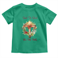 Cross Christian Christmas Toddler T Shirt God Is Good All The Time - Wonder Print Shop