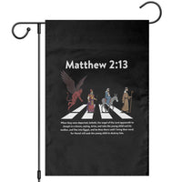 Jesus Christian Garden Flag Cross Bible Verse Matthew 2:13 - Wonder Print Shop