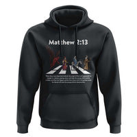 Jesus Christian Hoodie Cross Bible Verse Matthew 2:13 - Wonder Print Shop