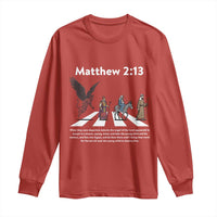 Jesus Christian Long Sleeve Shirt Cross Bible Verse Matthew 2:13 - Wonder Print Shop