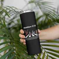 Jesus Christian Skinny Tumbler Cross Bible Verse Matthew 2:13 - Wonder Print Shop