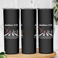 Jesus Christian Skinny Tumbler Cross Bible Verse Matthew 2:13 - Wonder Print Shop