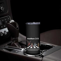 Jesus Christian Skinny Tumbler Cross Bible Verse Matthew 2:13 - Wonder Print Shop