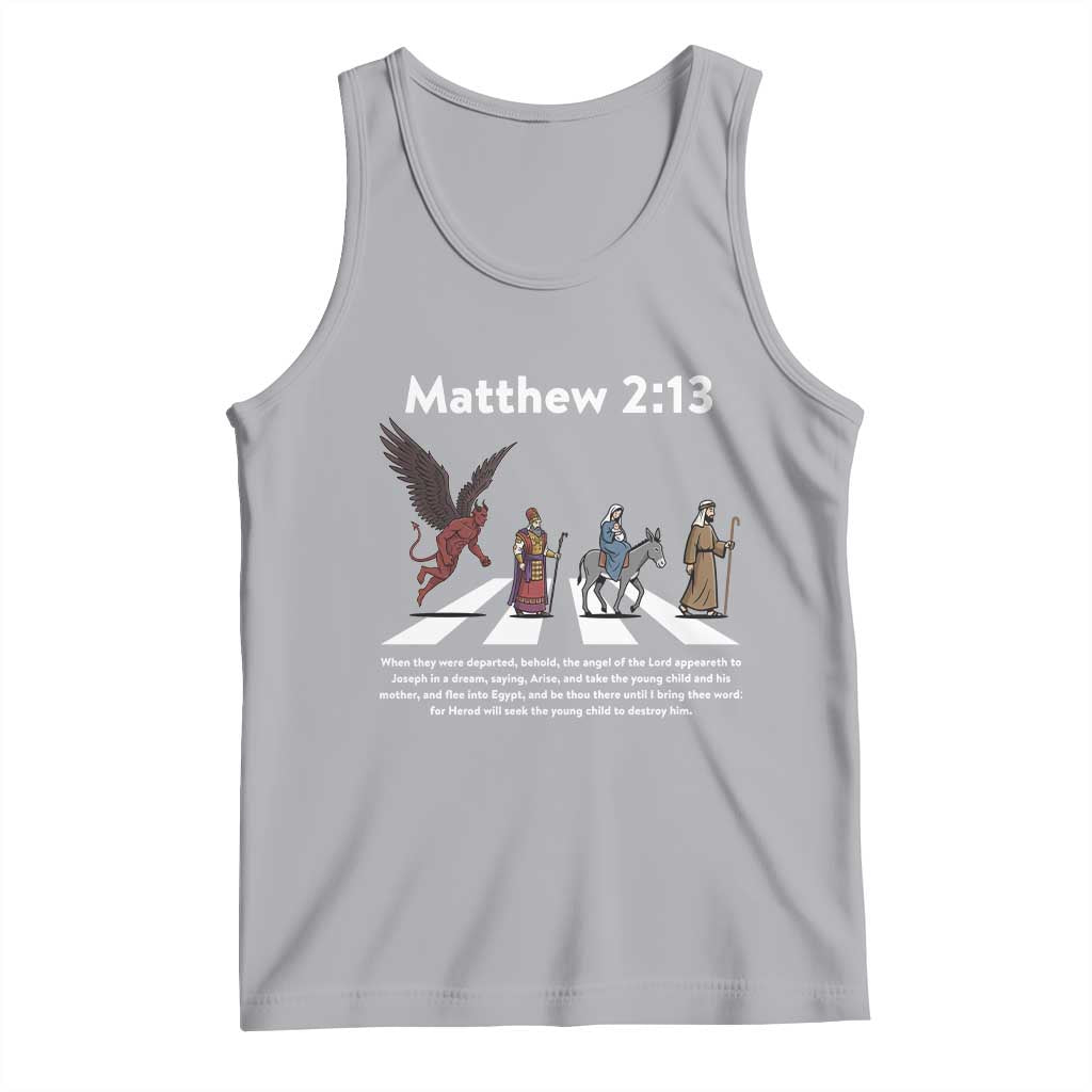 Jesus Christian Tank Top Cross Bible Verse Matthew 2:13 - Wonder Print Shop