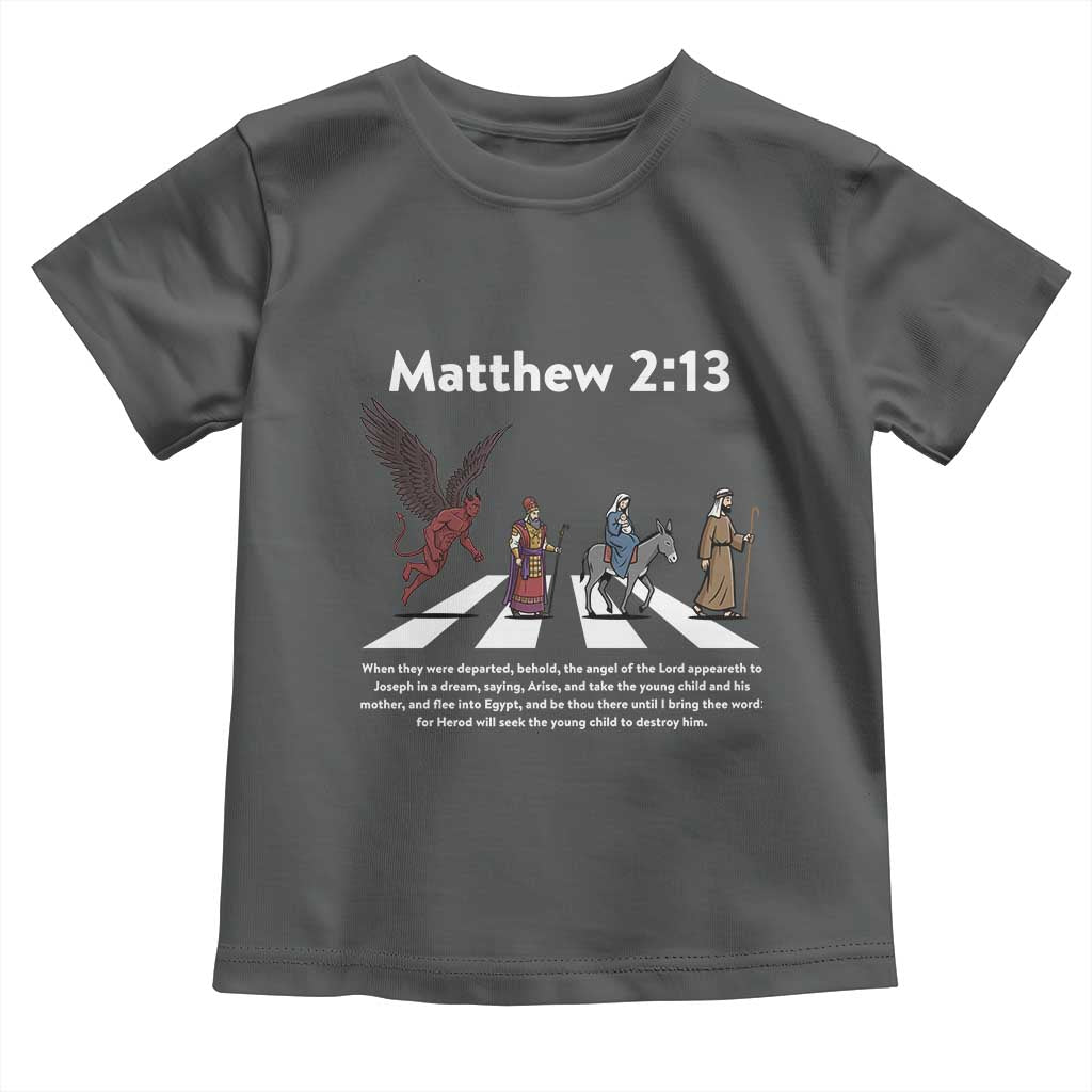 Jesus Christian Toddler T Shirt Cross Bible Verse Matthew 2:13 - Wonder Print Shop