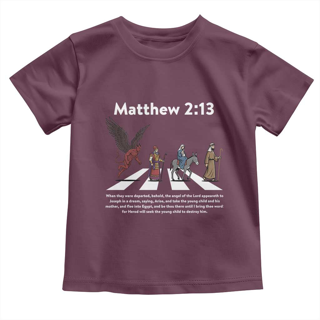 Jesus Christian Toddler T Shirt Cross Bible Verse Matthew 2:13 - Wonder Print Shop