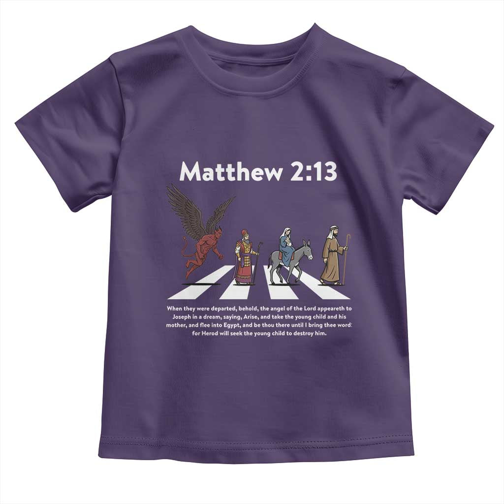 Jesus Christian Toddler T Shirt Cross Bible Verse Matthew 2:13 - Wonder Print Shop
