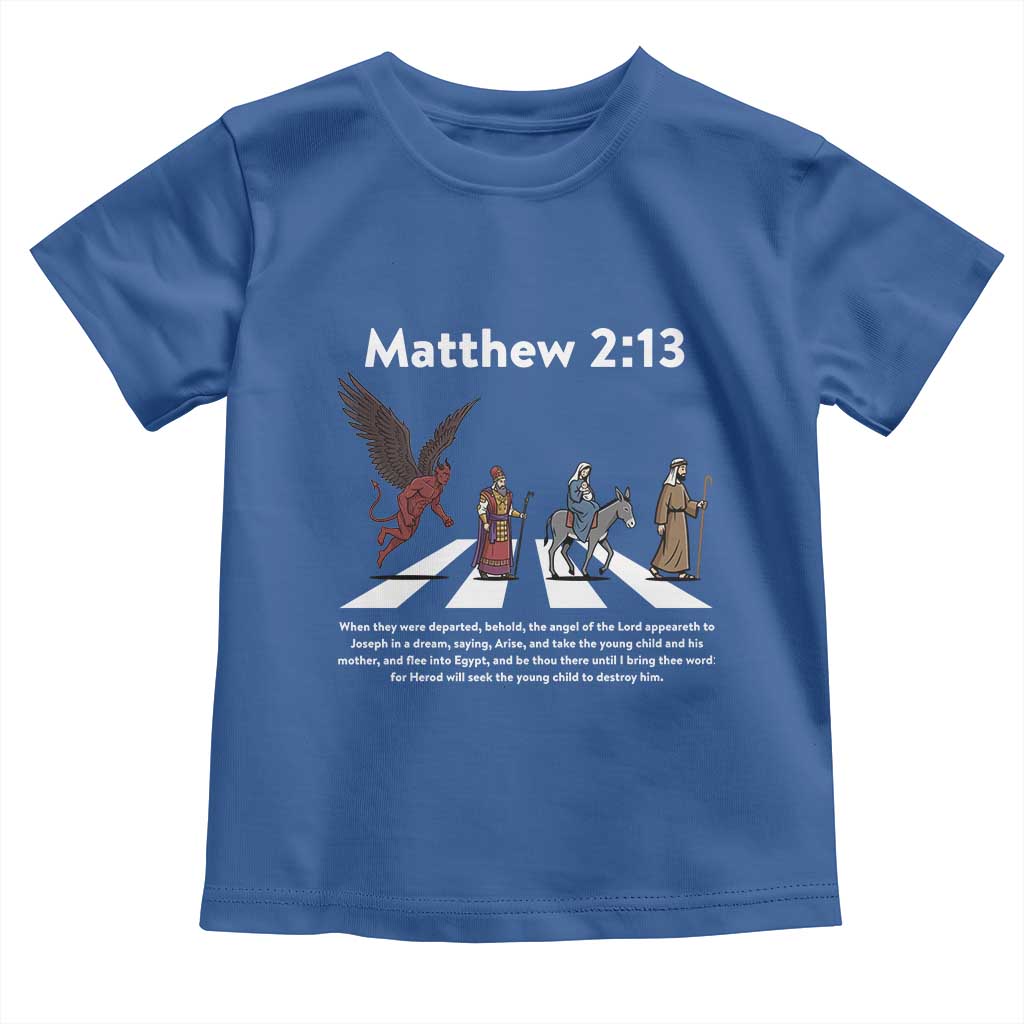 Jesus Christian Toddler T Shirt Cross Bible Verse Matthew 2:13 - Wonder Print Shop
