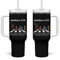 Jesus Christian Tumbler With Handle Cross Bible Verse Matthew 2:13 - Wonder Print Shop