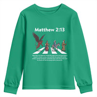 Jesus Christian Youth Sweatshirt Cross Bible Verse Matthew 2:13 - Wonder Print Shop
