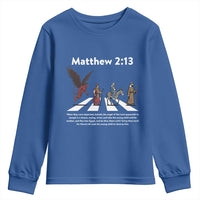 Jesus Christian Youth Sweatshirt Cross Bible Verse Matthew 2:13 - Wonder Print Shop
