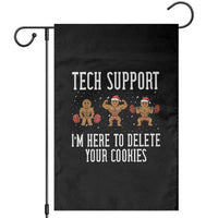 Tech Support Funny Christmas Garden Flag Gingerbread I Am Here To Delete Your Cookies - Wonder Print Shop