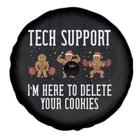 Tech Support Funny Christmas Spare Tire Cover Gingerbread I Am Here To Delete Your Cookies - Wonder Print Shop