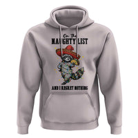 Funny Mexican Racoon Taco Christmas Hoodie On The Naughty List And I Regret Nothing - Wonder Print Shop