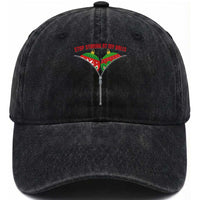Funny Dirty Christmas Washed Cotton Baseball Cap Stop Staring At My Balls